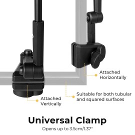 G4Free Adjustable Beach Umbrella XL with Universal Clamp Shaft for Chair, Golf Cart, Stroller, Bleacher, Patio (Dark Blue)