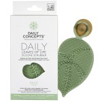 Daily Leaves of Life Facial Silicone Scrubber - Cleanse in and Around The Curves. The Silicone Tips Grab onto Dirt and Oil to Remove Makeup, Sunscreen