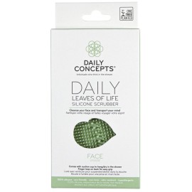 Daily Leaves of Life Facial Silicone Scrubber - Cleanse in and Around The Curves. The Silicone Tips Grab onto Dirt and Oil to Remove Makeup, Sunscreen