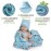 Warm Cuddles Premium Baby Bath Towel - Rayon Made from Bamboo Hooded Baby Towels - Newborn Baby Towel with Hood - Large Hooded Towel for Newborn Infant Boy Girl (Blue)