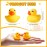 Zhanmai 400 Pcs Mini Rubber Ducks, Float Tiny Baby Shower Rubber Ducks 1.57 x 1.57 x 1.18 Inch for Preschool Bath Toy Party Decoration Fun Squeak Small Pool Toy (Yellow)