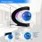 Flagest Magnetic Levitation Floating Globe, Levitating C Shape Globe with LED Lights for Education Home Office Desk Bookshelf Decor, Holiday Anniversary Creative Item(3.3 Inches)