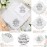 Sadnyy 4 Pcs Mother of the Groom Gifts from Bride Mother of Bride Cosmetic Bag Wedding Handkerchief for Wedding Mom in Law(Flower)