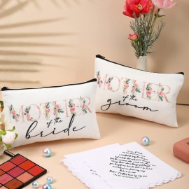 Sadnyy 4 Pcs Mother of the Groom Gifts from Bride Mother of Bride Cosmetic Bag Wedding Handkerchief for Wedding Mom in Law(Flower) Sadnyy 4 Pcs Mother of the Groom Gifts from Bride Mother of Bride Cosmetic Bag Wedding Handkerchief for Wedding Mom in Law(Flower)