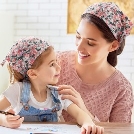 ANCIRS 6 Pack Bandana Headbands for Women, Floral Bandana Hair Scarf Headbands for Girls, Double Layer Chiffon Print Hair Band for Women ANCIRS 6 Pack Bandana Headbands for Women, Floral Bandana Hair Scarf Headbands for Girls, Double Layer Chiffon Print Hair Band for Women
