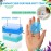 Cradle Cap Brush for Babies - Cradle Cap Treatment Set of 6 | Baby Brush and Comb Set Newborn | Baby Sponge for Bathing Newborn Bath Essentials | Baby Comb & Scalp Scrubber Set of 6