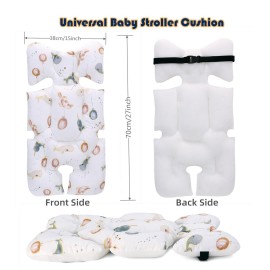 Baby Seat Pad Liner for Stroller-Soft and Breathable3D Air Mesh Cotton Universal Baby Stroller Cushion (Whale)