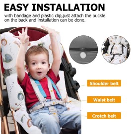 Baby Seat Pad Liner for Stroller-Soft and Breathable3D Air Mesh Cotton Universal Baby Stroller Cushion (Whale)