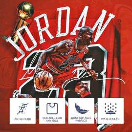 Barber Capes for Men Hair Cutting Salon Cape with Snaps Waterproof Professional Large Barber Hairdresser Gown Stylist Cape- 63 56(Dribbling Pattern)