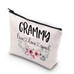 Grammy Gift Live Love Spoil Grandma Mothers Day Gift Grammy Travel Bag Makeup Bag (live love spoil Grammy)