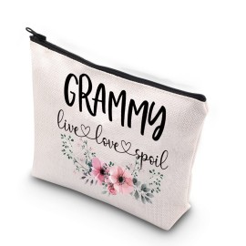 Grammy Gift Live Love Spoil Grandma Mothers Day Gift Grammy Travel Bag Makeup Bag (live love spoil Grammy)