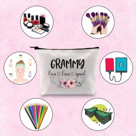 Grammy Gift Live Love Spoil Grandma Mothers Day Gift Grammy Travel Bag Makeup Bag (live love spoil Grammy)