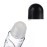 2Pcs 70ml/2.36oz Clear Glass Deodorant Roller Bottle with Plastic Roller Ball & Black Lid Deodorant Bottles Essential Oil Roller Bottles Empty Deodorant Containers, Thin-Waist Style