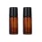 2Pcs 50ml/1.7oz Amber Glass Deodorant Roller Bottle with Plastic Roller Ball & Black Lid Deodorant Bottles Essential Oil Roller Bottles Empty Deodorant Container for Essential Oils Deodorant
