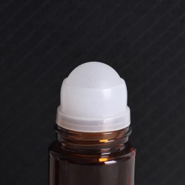 2Pcs 50ml/1.7oz Amber Glass Deodorant Roller Bottle with Plastic Roller Ball & Black Lid Deodorant Bottles Essential Oil Roller Bottles Empty Deodorant Container for Essential Oils Deodorant