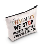 POFULL pharmacology Gift Pharmacy Tech Gift Doctor of Pharmacy Cosmetic Bag Pharmacist Gift (Doctor of Pharmacy bag)