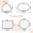 Blulu 16 Pcs Compact Mirror for Purse Small Flower Pocket Mirror Vintage Portable Floral Folding Tea Party Favors Birthday Gifts for Women Wedding Makeup Travel(Silver Edge)