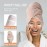 Chloven jumbo large Microfiber Hair Towel Wrap for Women,Anti Frizz Hair Drying Towel with Elastic Strap,Super Absorbent,Ultra-Soft Extra Large Hair Wrap Towels,Fast Drying Hair Turbans for Thick Hair