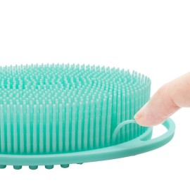 Silicone Body Brush, Exfoliating Body Scrubber, Silicone Body Scrubber Loofah, Silicone Bath Brush, Soft Exfoliating Body Bath Shower Scrubber Brush for Kids and Adults All Kinds of SkinGreen Silicone Body Brush, Exfoliating Body Scrubber, Silicone Body Scrubber Loofah, Silicone Bath Brush, Soft Exfoliating Body Bath Shower Scrubber Brush for Kids and Adults All Kinds of SkinGreen