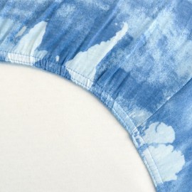 HonestBaby Unisex-Baby Classics Fitted Crib Sheets Set Standard Mattress, 100% Organic Cotton Baby Boys, Girls, Neutral, 2 Pack - Sketchy Stripe, One Size