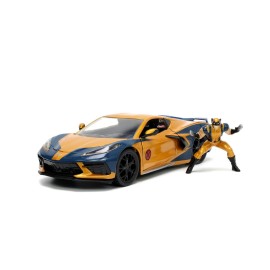 Jada Toys Marvel Wolverine X-Men 1:24 2020 Chevy Corvette Die-Cast Car with 2.75 Wolverine Figure