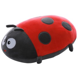 Cute 15.7 Inch Ladybug Stuffed Animals,Ladybird Plush Toys Pillow Anime Lady Beetle Plushie Hugging Pillow Ladybug Doll Gift for Kids and Lovers in Birthday, Christmas, Valentine\'s Day...