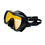 Tidal Mask - Advanced Anti Fog Diving Mask for Scuba Diving, Snorkeling, and Free Diving. Wide-Angle Single Lens. Best Anti Fog Scuba Mask, Snorkel Mask, Dive Mask for Adults. (Black/Tinted Lens).