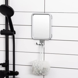 Lunmore Shower Mirror Fogless for Shaving, Rectangle with 4 Suction Cups Fogless Shower Mirror with Razor Holder Drop-Proof & Rust-Resistant Lunmore Shower Mirror Fogless for Shaving, Rectangle with 4 Suction Cups Fogless Shower Mirror with Razor Holder Drop-Proof & Rust-Resistant