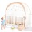 Safety Stars Crib Tent to Keep Baby from Climbing Out,Woderful Breathable Pop-up Mosquito Net Protable Baby Tent