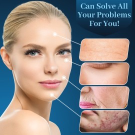 High Frequency Facial Wand - TUMAKOU Portable Handheld Blue High Frequency Facial Machine - 4 Different Blue Glass Tubes for Skin High Frequency Facial Wand - TUMAKOU Portable Handheld Blue High Frequency Facial Machine - 4 Different Blue Glass Tubes for Skin