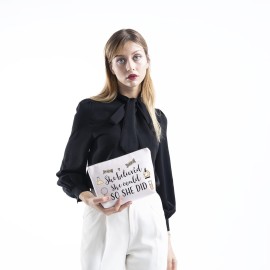 TSOTMO Laboratory Technician Gift She Believed She Could So She Did Biology Chemistry Graduation Gift Makeup Bag (She Believed lab tech)