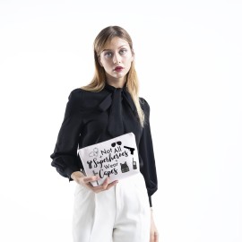 TSOTMO Police Officer Gift: Not All Superheroes Wear Capes Police Woman Appreciation Zipper Pouch Makeup Bag