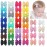 80Pcs Hair bow Clips 2Inch Mini Hair Clips for Baby Fine Hair Grosgrain Ribbon Bows Metal Alligator Clips Non-slip Baby Hair Clips for Baby Girls Infants Toddlers 40 Colors in Pairs