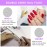 20PCS Nail File Buffer Set for Natural Nails,100 180 Grit Nail File,4 Sides 120 Grit Sanding Buffer Nail Block for Gel Acrylic Nails Professional Manicure Tool,Purple
