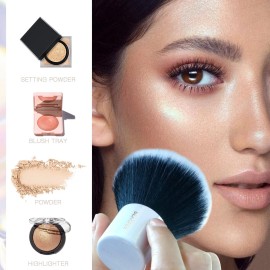 BEASOFEE Blush Brush Round Brush Head Wide Coverage Bronzer Brush Synthetic Bristles for Bronzer, Powder, Blush or Highlighter Makeup Brush - Bright BEASOFEE Blush Brush Round Brush Head Wide Coverage Bronzer Brush Synthetic Bristles for Bronzer, Powder, Blush or Highlighter Makeup Brush - Bright