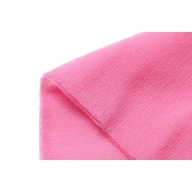 Extra Rough, Exfoliating Washcloth [Made in Japan] Exfoliating Towel Special Texture Makes Fluffy Foam Lather, Back Scrubber, Dead Skin Cell Remover [Loofah for Women and Men] (Pink)