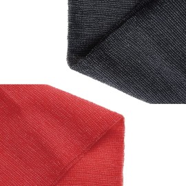 Extra Rough, Exfoliating Washcloth [Made in Japan] Exfoliating Towel Special Texture Makes Fluffy Foam Lather, Back Scrubber, Dead Skin Cell Remover [Loofah for Women and Men] (2pcs Set(Red, Gray))