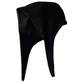 Belsen Satin Bonnet Silk Bonnet Sleep Cap Satin Lined Slouchy Beanie Night Sleeping Hat Adjustable for Curly Hair (Black)