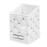 LORYP Makeup Brush Holder Crystal Brushes Cup White PU Make up Brush Case Bag Storage for Women (White)