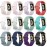 lepmok 12-Pack Band Compatible with Fitbit Charge 5 Bands Women Men, Breathable Soft Silicone Replacement Wristbands for Fitbit Charge 5 Advanced Fitness Tracker (Small (5.1-6.7))