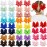 CLLOT 40pcs 2.75 inch Hair Bows for Girls Grosgrain Ribbon Toddler Hair Bows Alligator Clips for Baby Girls Kids Teens Back to School Hair Accessories in Pairs