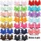 CLLOT 40pcs 2.75 inch Hair Bows for Girls Grosgrain Ribbon Toddler Hair Bows Alligator Clips for Baby Girls Kids Teens Back to School Hair Accessories in Pairs