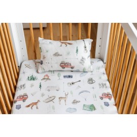 Pobibaby - 2 Pack Premium Toddler Pillowcase - Ultra Soft Jersey Knit - Crib Pillow, Kids Pillow, Travel Pillow Case Cover (Explore)