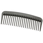 Chicago Comb Model 10 Carbon Fiber, Compact Wide-Tooth Comb, Made in USA, Anti-Static, 5 Inches (12.7 cm) Long