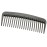 Chicago Comb Model 10 Carbon Fiber, Compact Wide-Tooth Comb, Made in USA, Anti-Static, 5 Inches (12.7 cm) Long