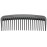 Chicago Comb Model 10 Carbon Fiber, Compact Wide-Tooth Comb, Made in USA, Anti-Static, 5 Inches (12.7 cm) Long