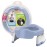 Kalencom Potette Plus 2-in-1 Travel Potty and Trainer Seat - Dual-Purpose Potty Training Toilet Seat - Portable Potty for Toddler Travel - With Durable, Lock-In Legs and Splash Guard - Misty