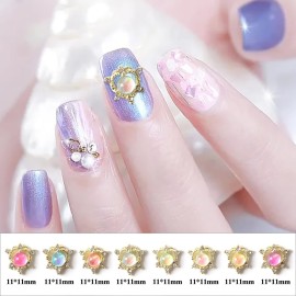 SILPECWEE 32pcs 3d Nail Charms Gold Charms for Nails Design Nail Gems Glass Nail Crystals Gold Nail Jewelry Nail Decorations Acrylic Nails Manicure DIY Craft SILPECWEE 32pcs 3d Nail Charms Gold Charms for Nails Design Nail Gems Glass Nail Crystals Gold Nail Jewelry Nail Decorations Acrylic Nails Manicure DIY Craft