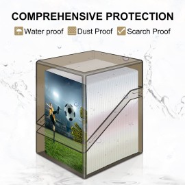 Mlikero Card Deck Cases, 6 Pack Acrylic Commander Deck Box Holding 100+ Sleeved Cards with 6 Dividers, Sturdy Card Storage Box Fit for MTG, TCG, Sports Cards (Clear&Black)