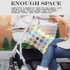 zcyxuuw Wet Bag Wet Dry Bag Wet Bag for Swimsuit Travel Beach Pool Diapers Dirty Yoga Gym Clothes Toiletries Makeup Bag Waterproof Reusable Cute Daisy Floral Flower